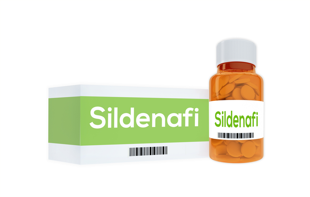 Bottle of sildenafil